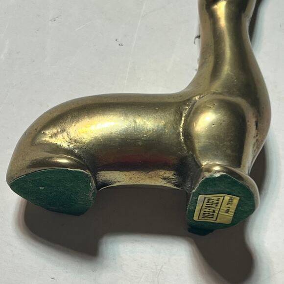 Vintage Brass Sea Lion Figurine Taiwan old Wal Mart Mid Century Animal Decor - Picture 7 of 14